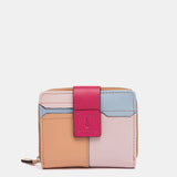 Cartera pequeña de piel fucsia