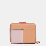 Cartera pequeña de piel fucsia