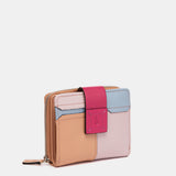 Cartera pequeña de piel fucsia