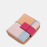 Cartera pequeña de piel fucsia