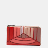 Cartera grande en piel roja