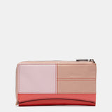 Cartera grande en piel roja