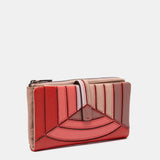 Cartera grande en piel roja