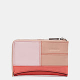 Portafoglio medio in pelle rossa