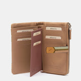 Portafoglio in pelle verde medio