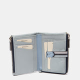 Cartera pequeña en piel azul