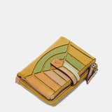 Cartera pequeña en piel verde