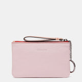 Monedero en piel roja