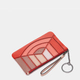 Monedero en piel roja