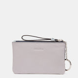 Monedero en piel azul