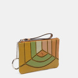 Monedero en piel verde