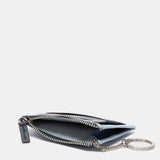 Kartenetui aus blauem Leder