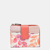 Fuchsia leather medium wallet