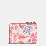 Fuchsia leather medium wallet