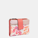 Fuchsia leather medium wallet