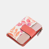 Fuchsia leather medium wallet