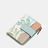 Green leather medium wallet