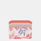 Portacarte in pelle fucsia