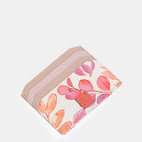 Portacarte in pelle fucsia