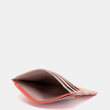 Portacarte in pelle fucsia
