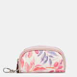 Fuchsia leather coin purse