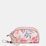 Fuchsia leather coin purse