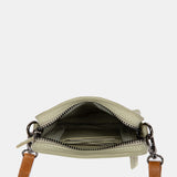 Grüne Handytasche aus Leder