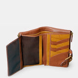 Cartera grande de mujer en piel cognac