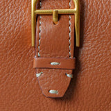 Cartera grande de mujer en piel cognac