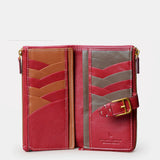 Cartera grande de mujer en piel roja