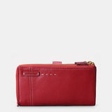 Cartera grande de mujer en piel roja