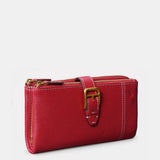 Cartera grande de mujer en piel roja