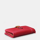 Cartera grande de mujer en piel roja