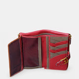 Cartera grande de mujer en piel roja
