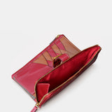 Cartera grande de mujer en piel roja