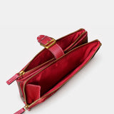 Cartera grande de mujer en piel roja
