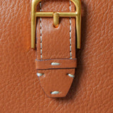 Cartera mediana de mujer en piel cognac