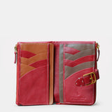 Cartera mediana de mujer en piel roja
