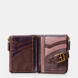 Cartera pequeña de mujer en piel marrón