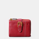 Cartera pequeña de mujer en piel roja