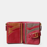 Cartera pequeña de mujer en piel roja
