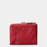 Cartera pequeña de mujer en piel roja