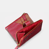Cartera pequeña de mujer en piel roja