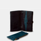 Cartera grande de mujer en piel negra