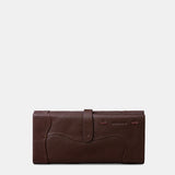 Cartera grande de mujer en piel marrón