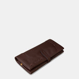 Cartera grande de mujer en piel marrón