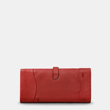 Cartera grande de mujer en piel roja
