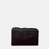 Cartera mediana de mujer en piel negra