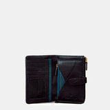 Cartera mediana de mujer en piel negra
