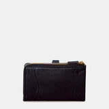 Cartera mediana de mujer en piel negra